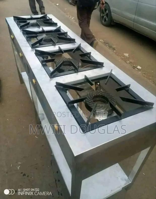 Top Rated Kitchen Four Burner Gas Cooker Stainless