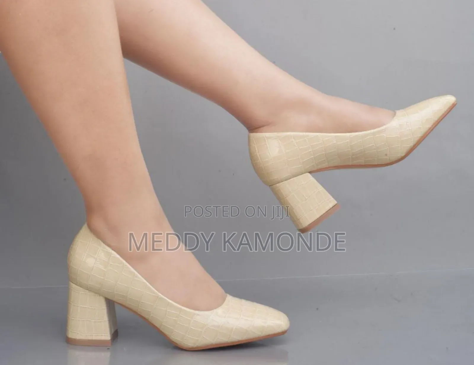 Sleek Office Look Chunky Heels