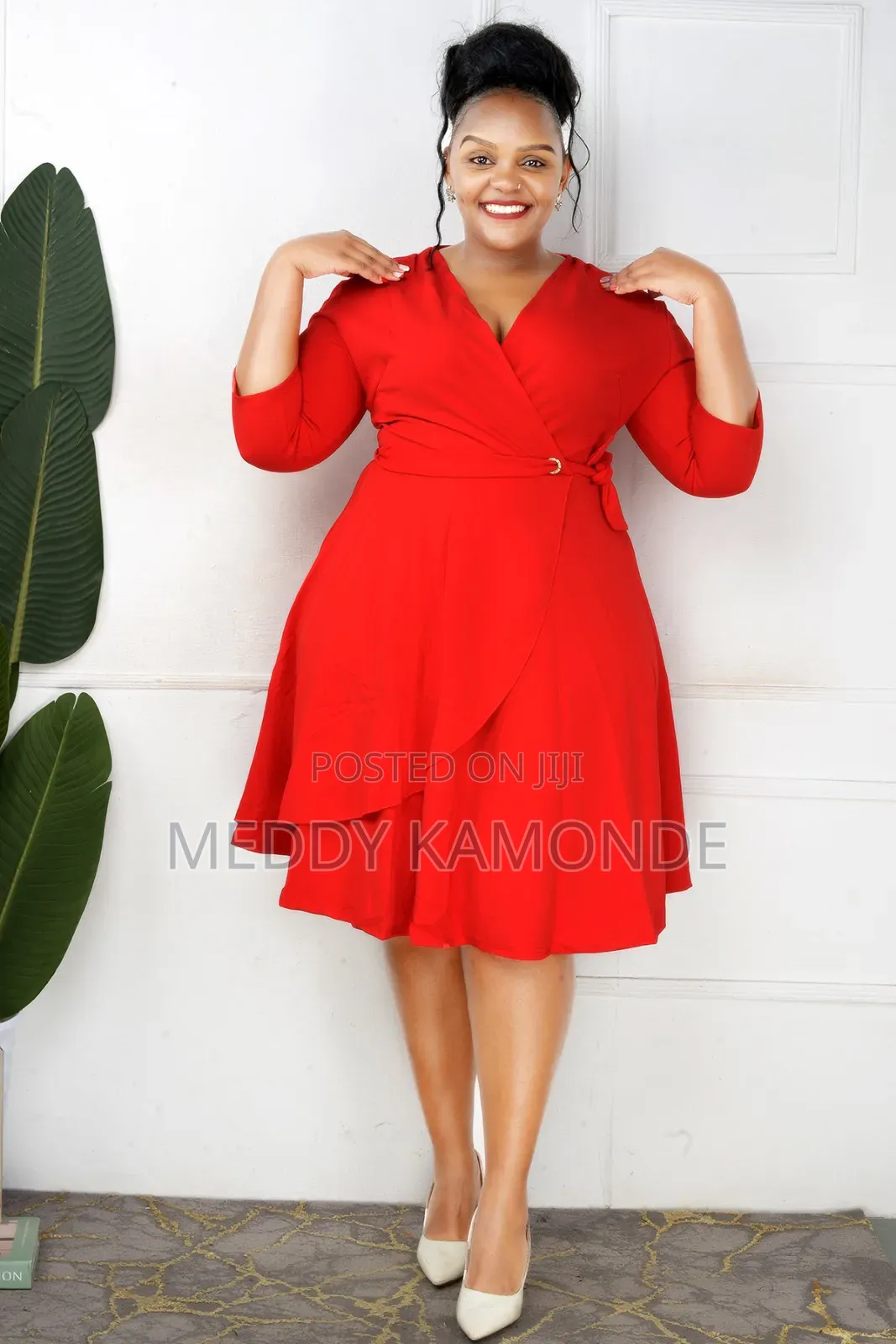 Heavy Cotton Red/Beige/Yellow Official Skater Dresses