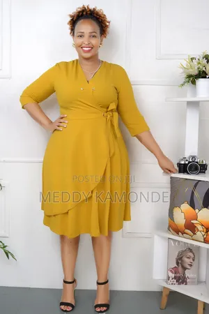 Heavy Cotton Red/Beige/Yellow Official Skater Dresses