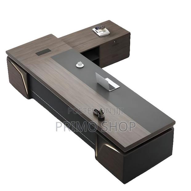 VIP Executive L-Shaped Office Desk With Drawers - thumbnail 9