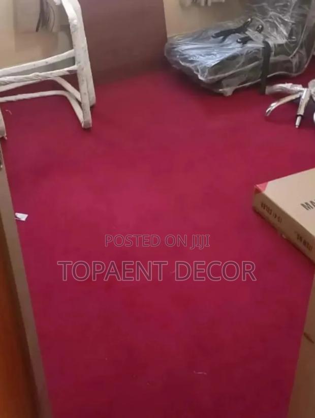 Vip Red Wall to Wall Hospital Rooms Carpet - main view