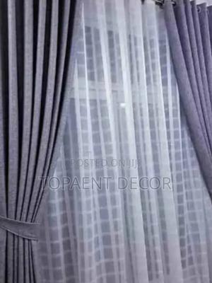 Elegant Grey Ring Window Curtains