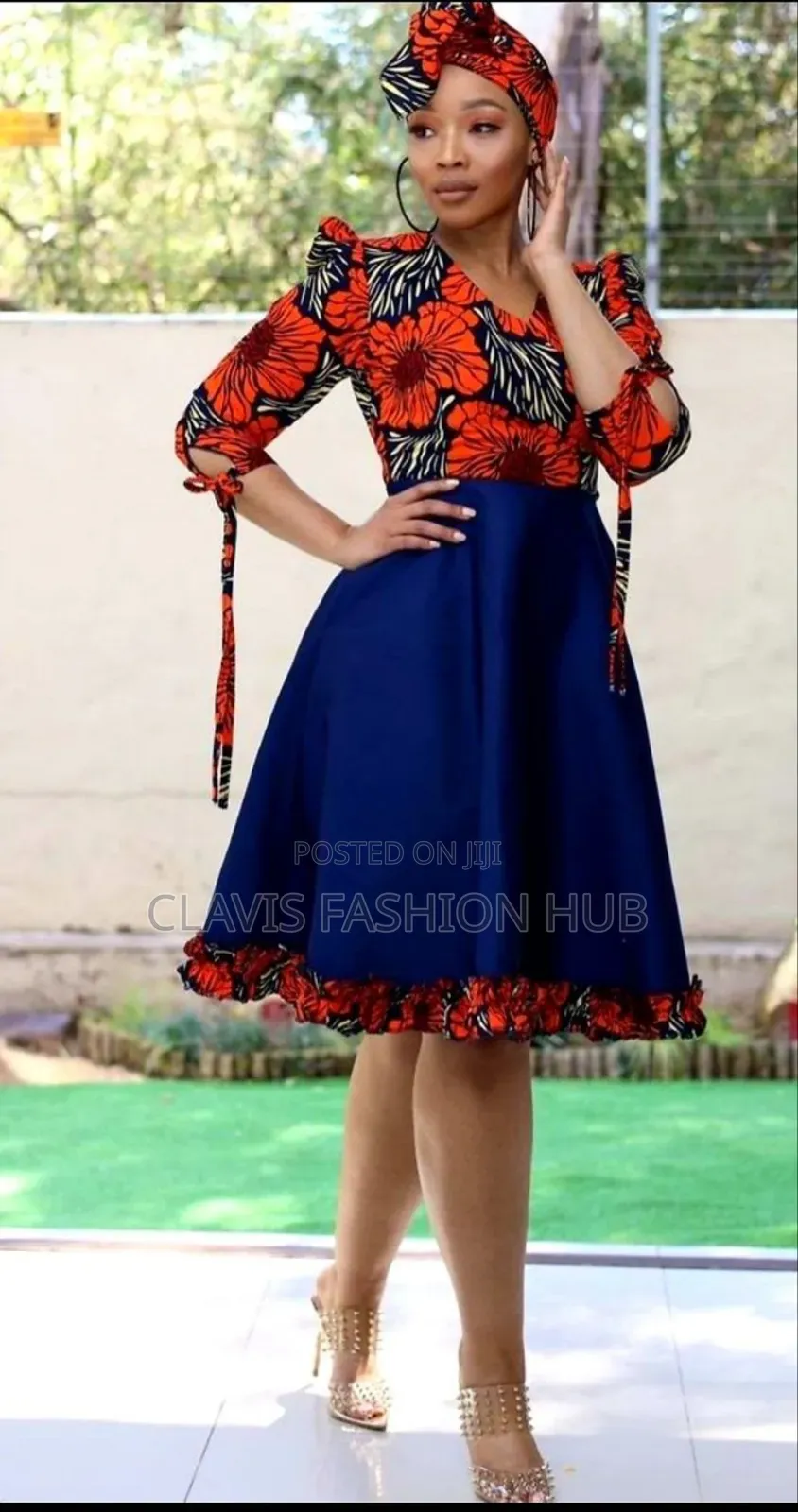 Short Kitenge Mix Dress