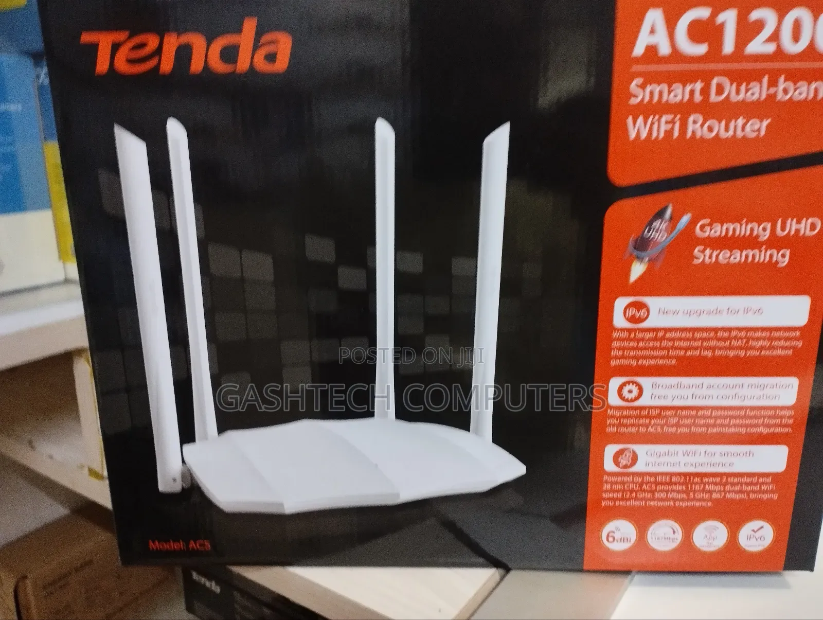 Tenda Ac1200 Smart Dual-Band Wifi Router Ac5