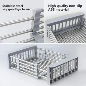 Telescopic Sink Drain Dish Rack