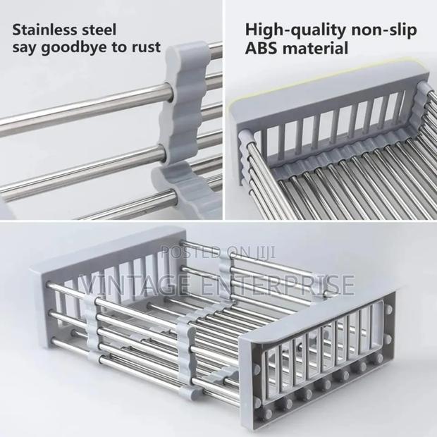 Telescopic Sink Drain Dish Rack
