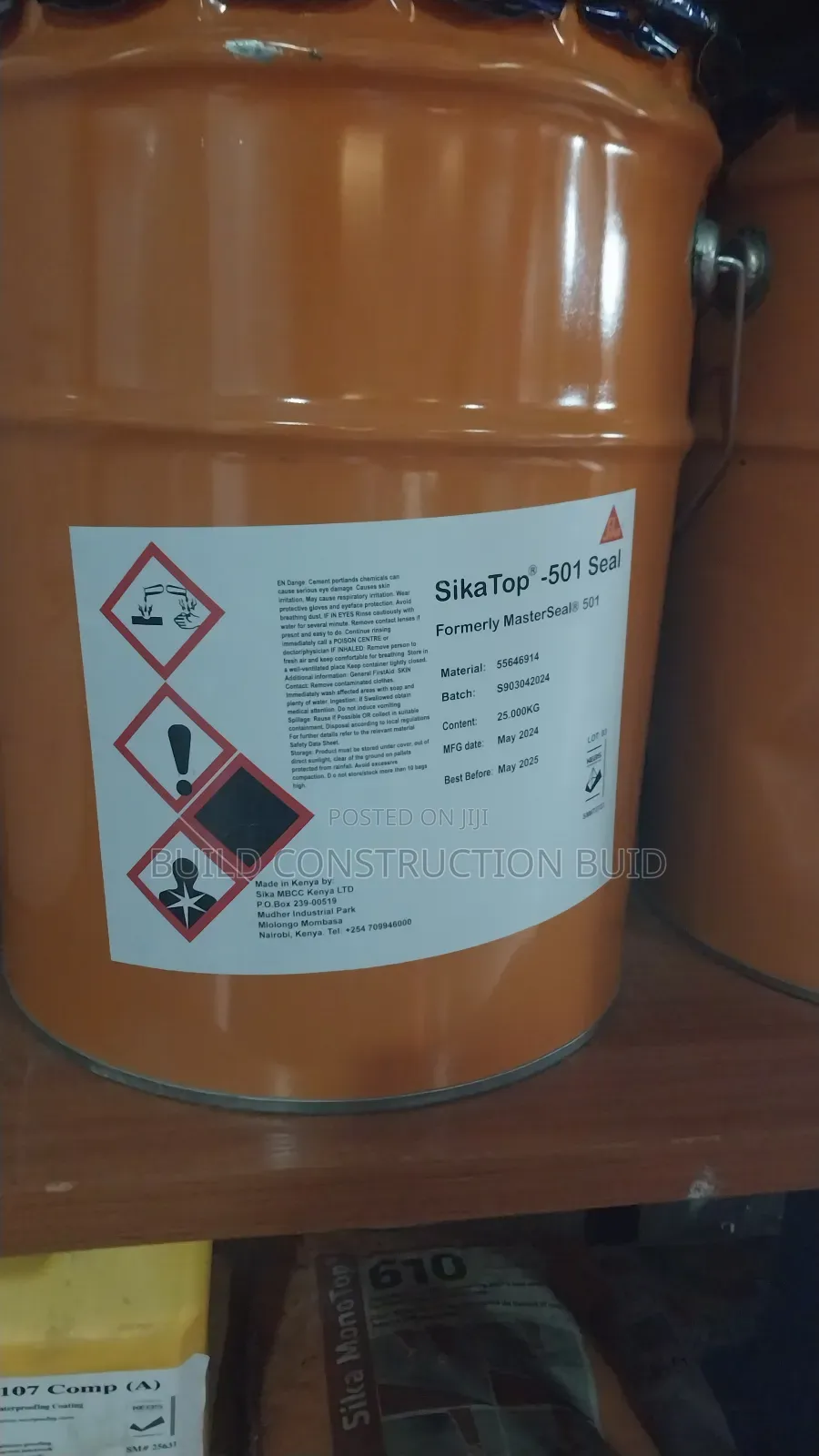 Sikatop 501/Masterseal 501 in Kenya.