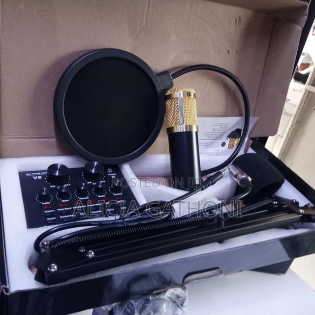 Professional Condenser Microphone With Sound Card - thumbnail 2