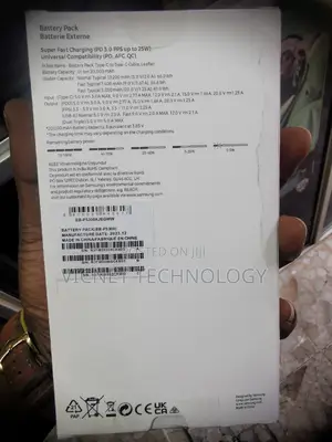 25 Watt Fast Charge Power Bank for Samsung