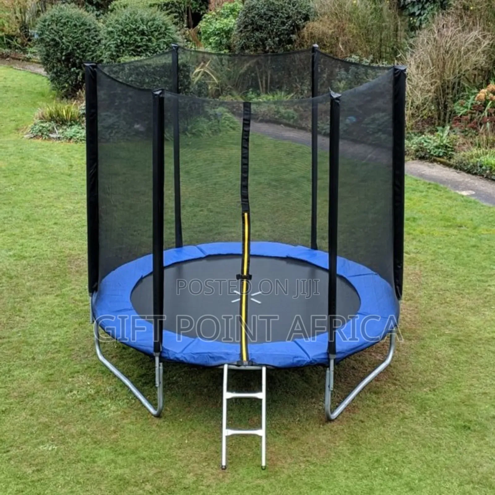 6 Fit Trampoline With a Safety Net and a Ladder