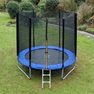 6 Fit Trampoline With a Safety Net and a Ladder