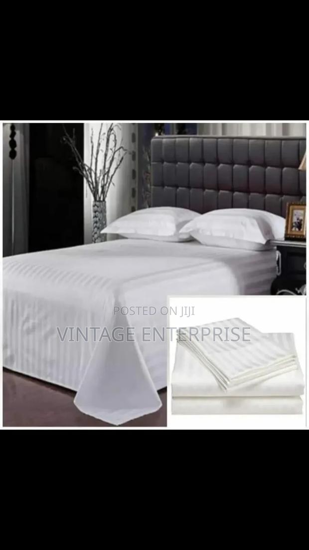 Stripped Cotton Bedsheets Set