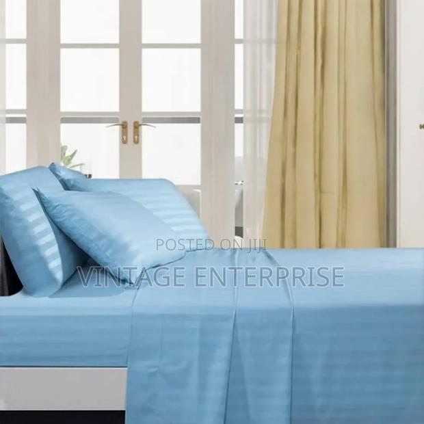 Stripped Cotton Bedsheets Set - thumbnail 2