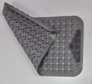 Antislip Bathroom Mat With Foot Scrub
