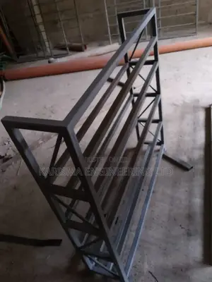 Black Coated Mild Steel Shoe Rack