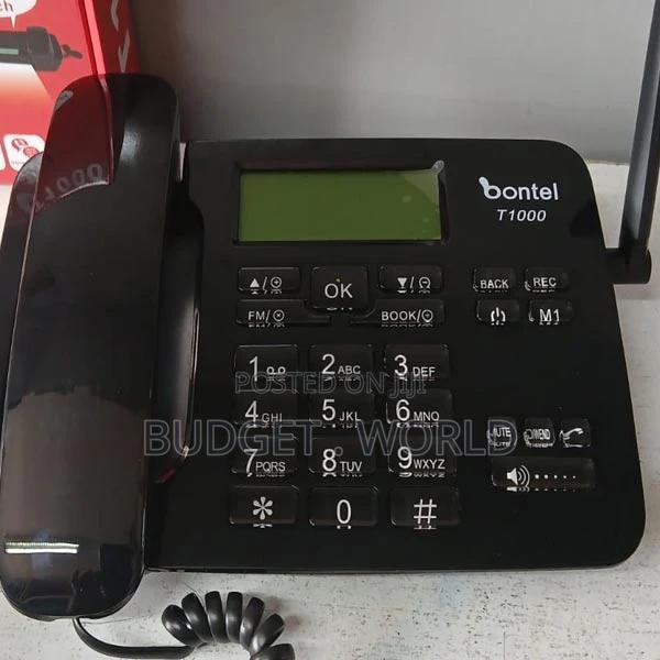 (Dual Sim) New Wireless Landline Desktop Phone With SMS
