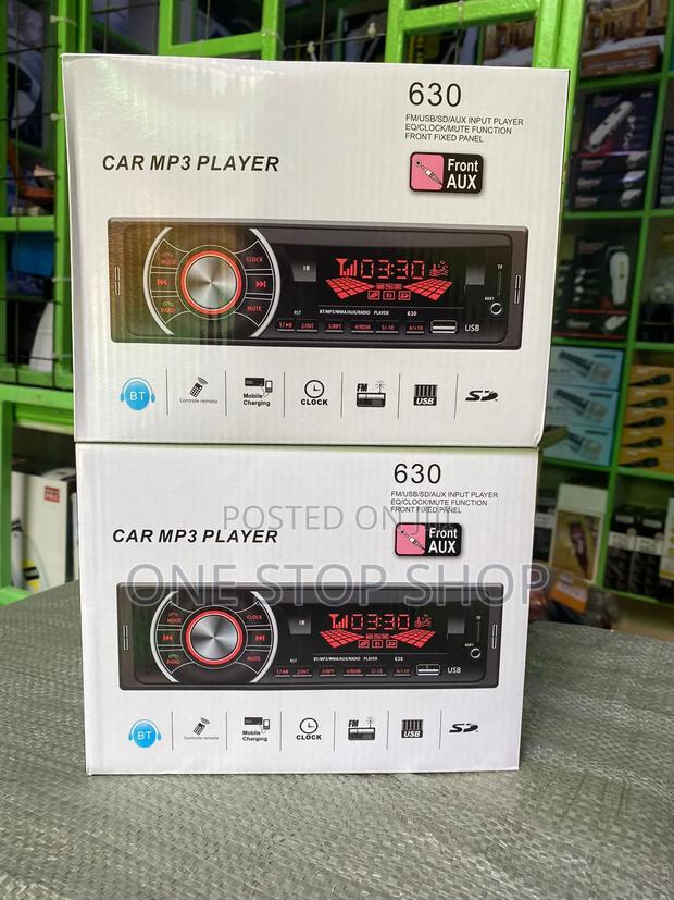 Bluetooth Car Radio With Front Fixed Panel Face - main view