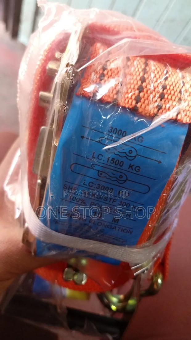 2"*10m Cargo Ratchet Tie Down Orange Straps - thumbnail 2