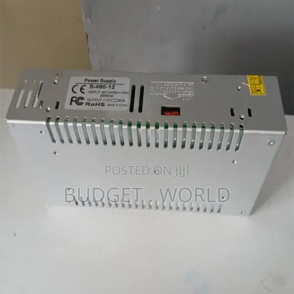 > Power Supply 12V, 40A - 480W >