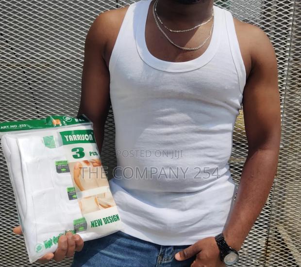 *3 Pack Cotton Yarrison Quality Mixed Colored Vests - thumbnail 3