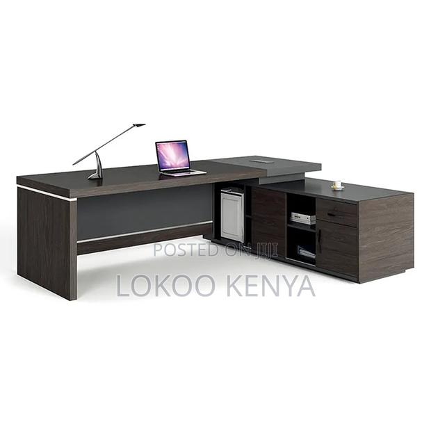 Office Desk:1600mm L-Fashioned Executive Office Desk - thumbnail 3