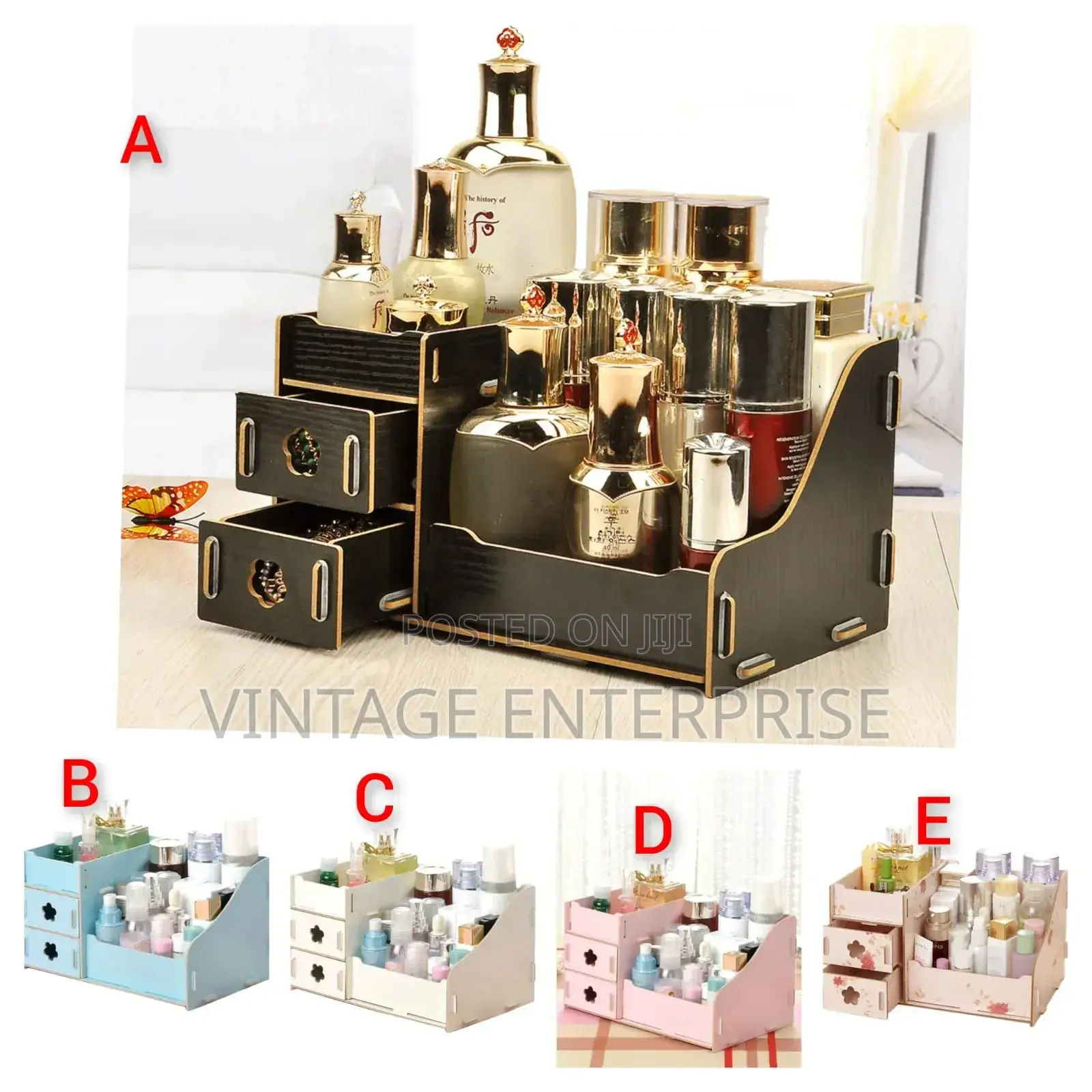 Hoomal Wooden Make Up Organizer