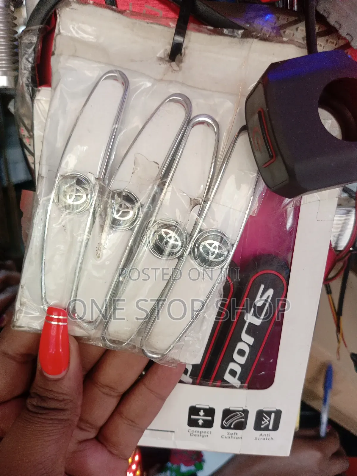 4cps Toyota White Door Guards Metallic