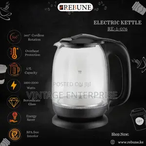 1.7L Rebune Glass Kettle