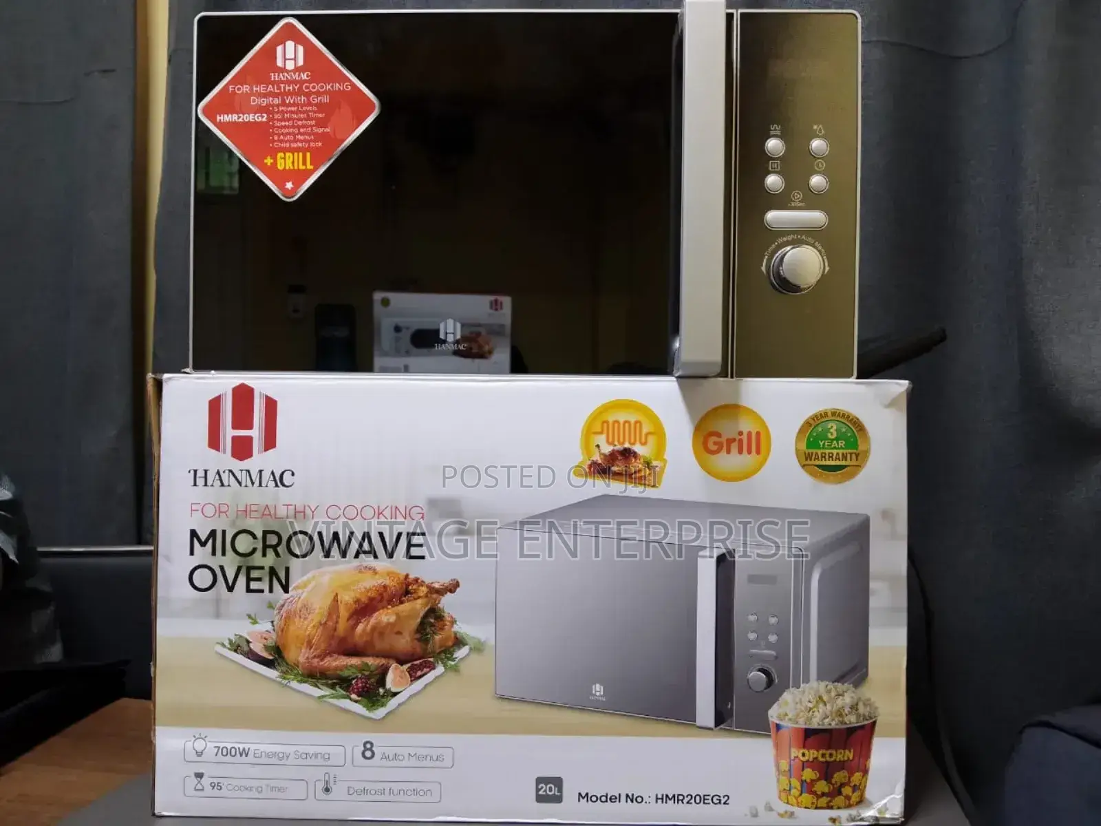 Hanmac 20L Digital Microwave With Grill