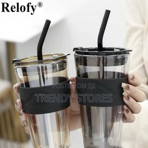 Thick Glass 450ML Straw Mug - thumbnail 2