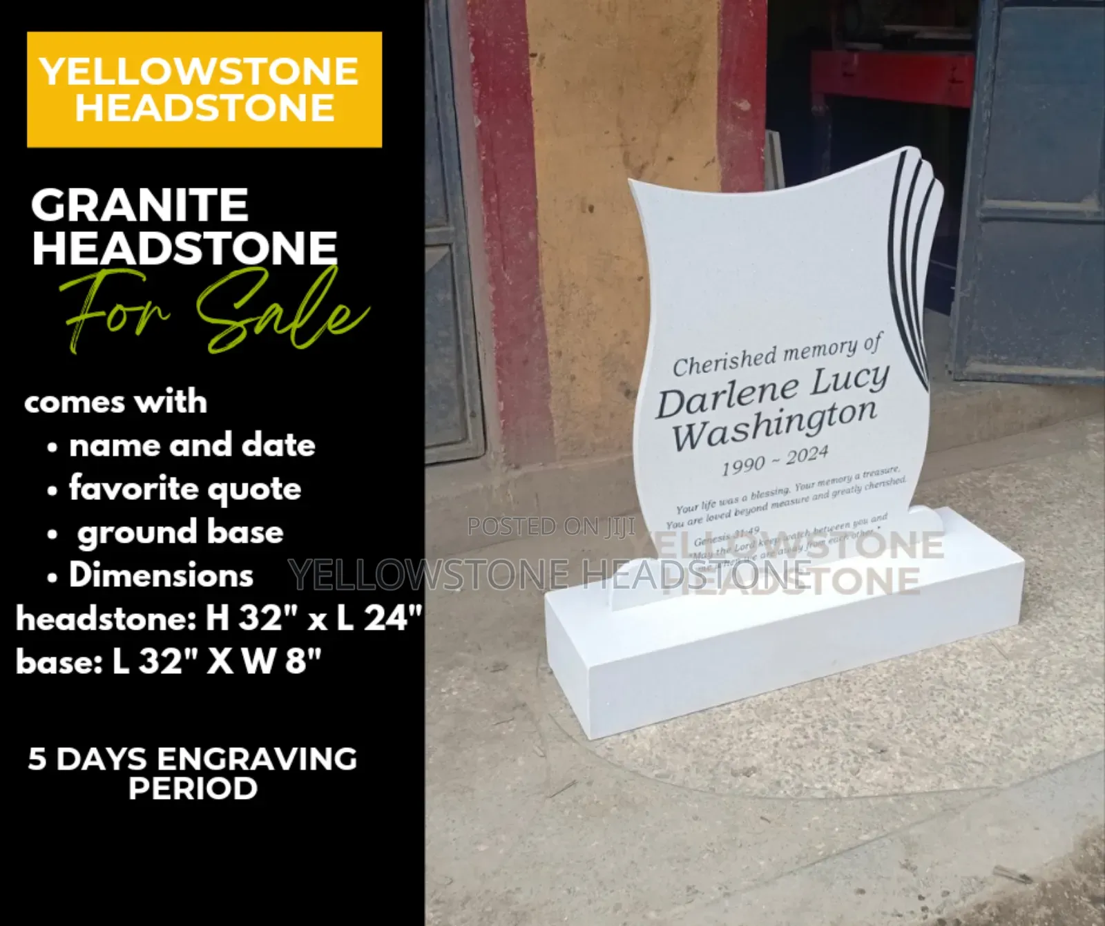 Special Customized Grave Tombstone Granite Headstone