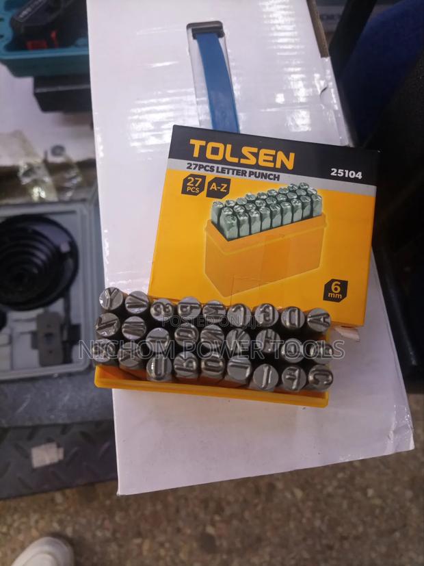 Tolsen 6mm 27pcs Letter Punch a-Z - main view