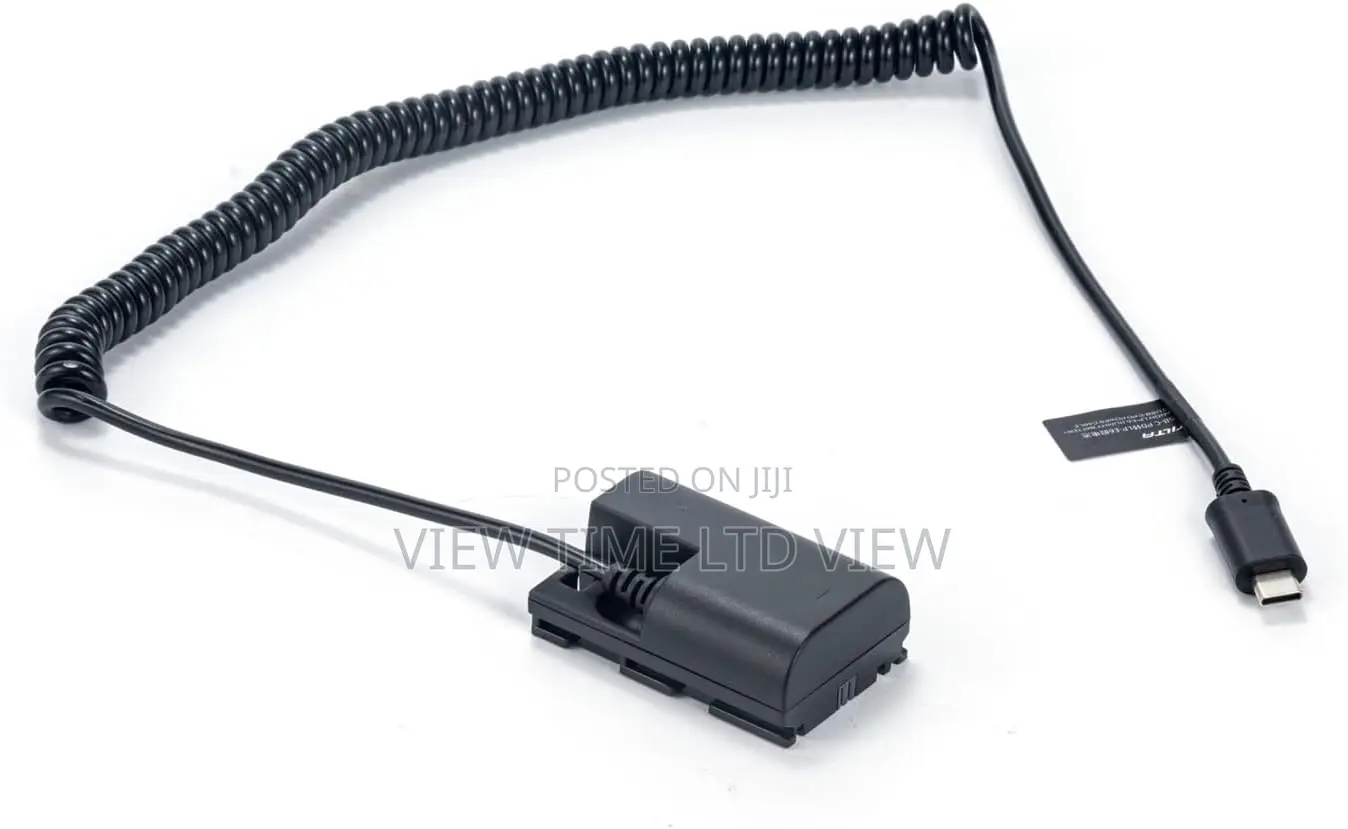 Canon LP-E6 Dummy Battery to USB-C PD Power Cable