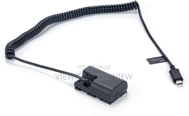 Canon LP-E6 Dummy Battery to USB-C PD Power Cable