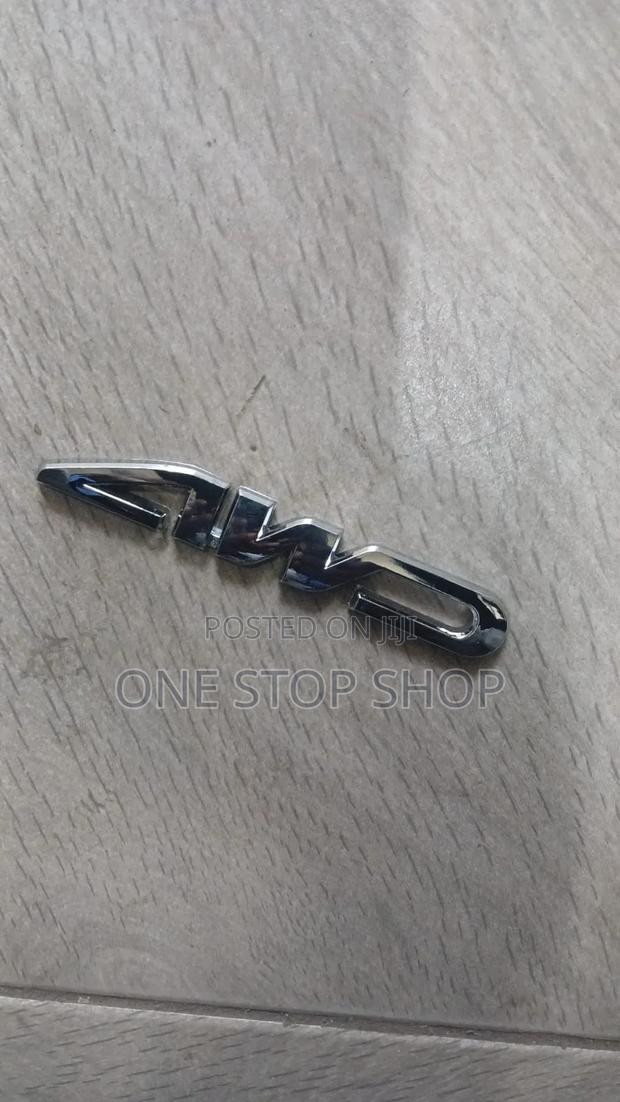 Chrome 4WD Boot Badge