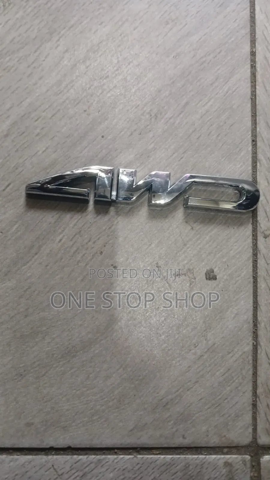 Chrome 4WD Boot Badge