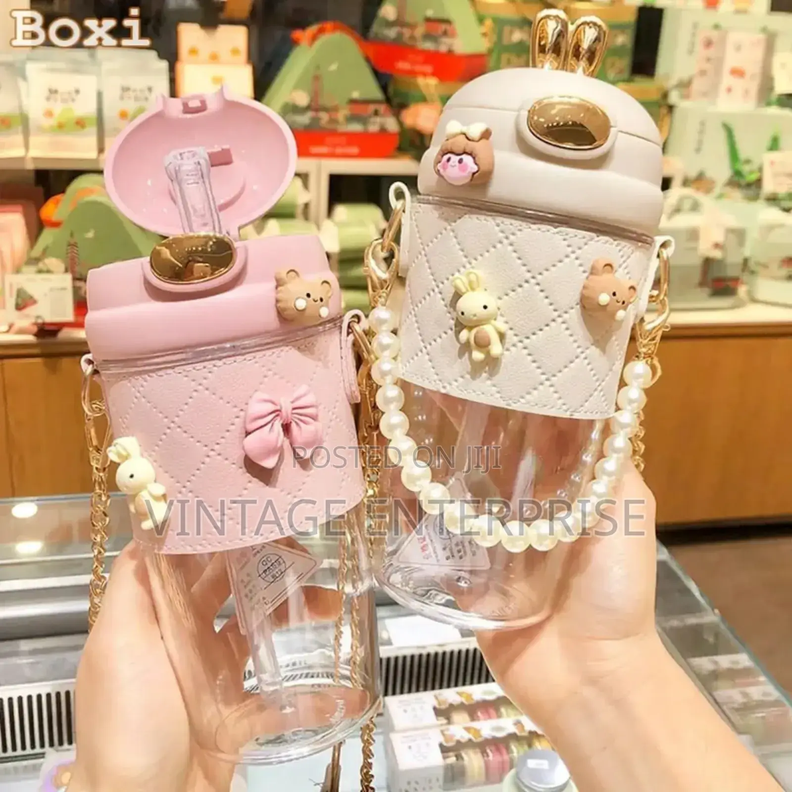 Unique Rabbit Ear Water Bottle Cup