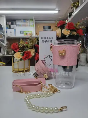 Unique Rabbit Ear Water Bottle Cup