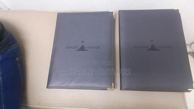 Restaurant Menu Folders - main view