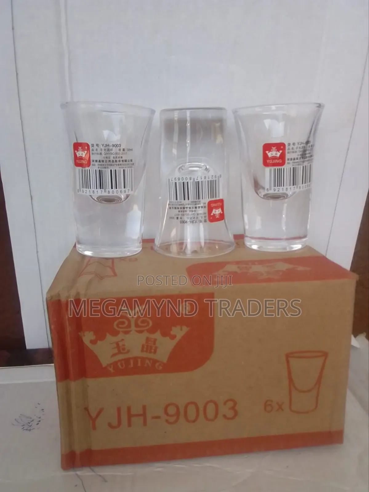 Tot Glass 6pc Capacity 30ml