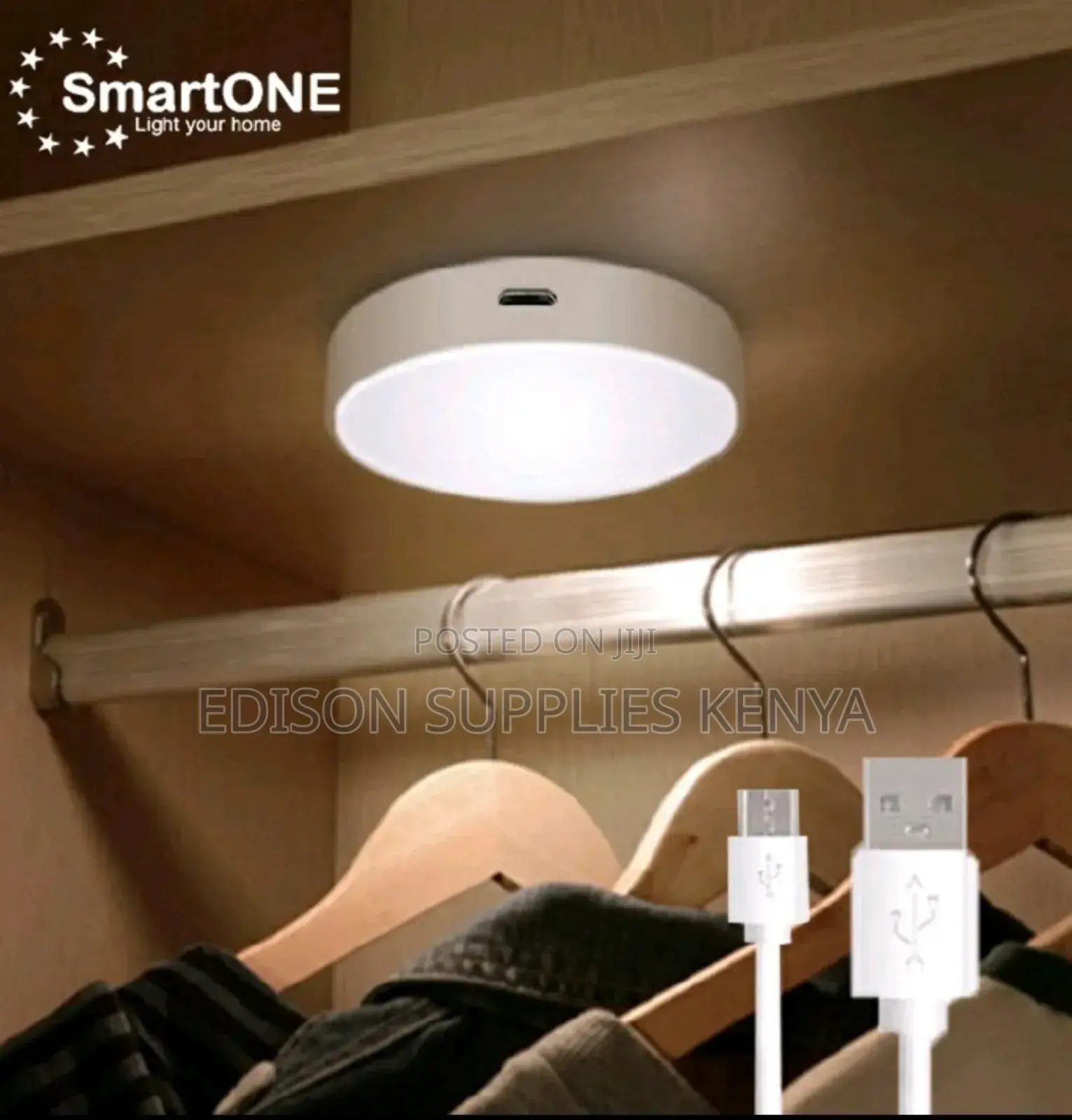 Motion Sensor LED Night Lights USB Rechargeable Lamps Bulbs