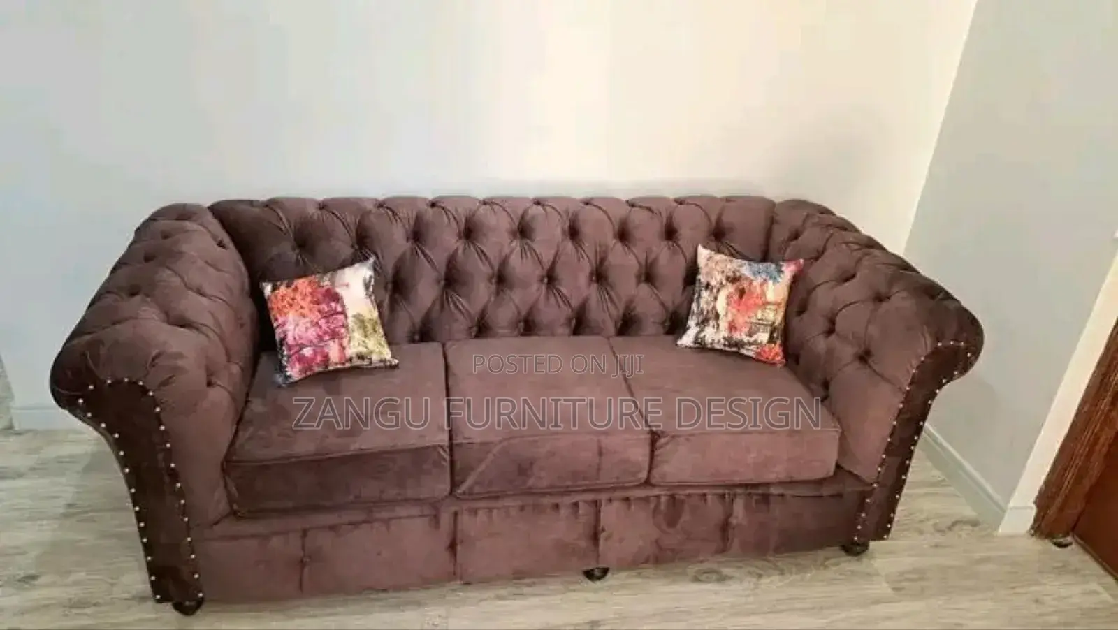 Brown 3seater Sofa