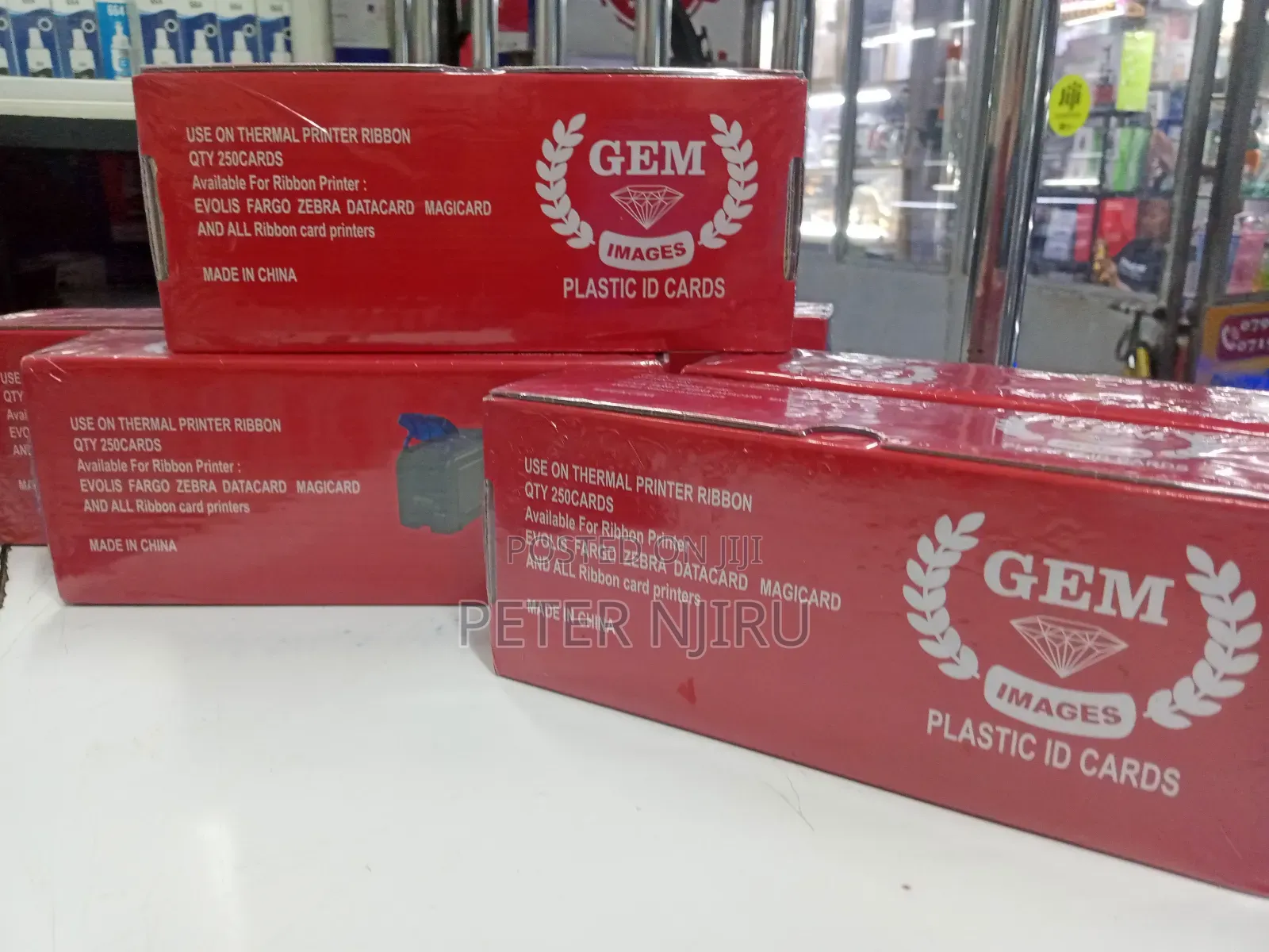 Gem Thermal Printers PVC Plastic Cards Ribbons