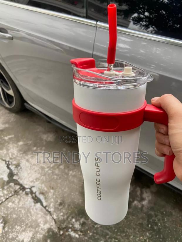 White Red Miniso 1200ml Stanley Mug - main view