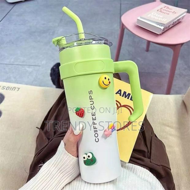 White Green Miniso Trend 1200ml Stanley Cup - main view