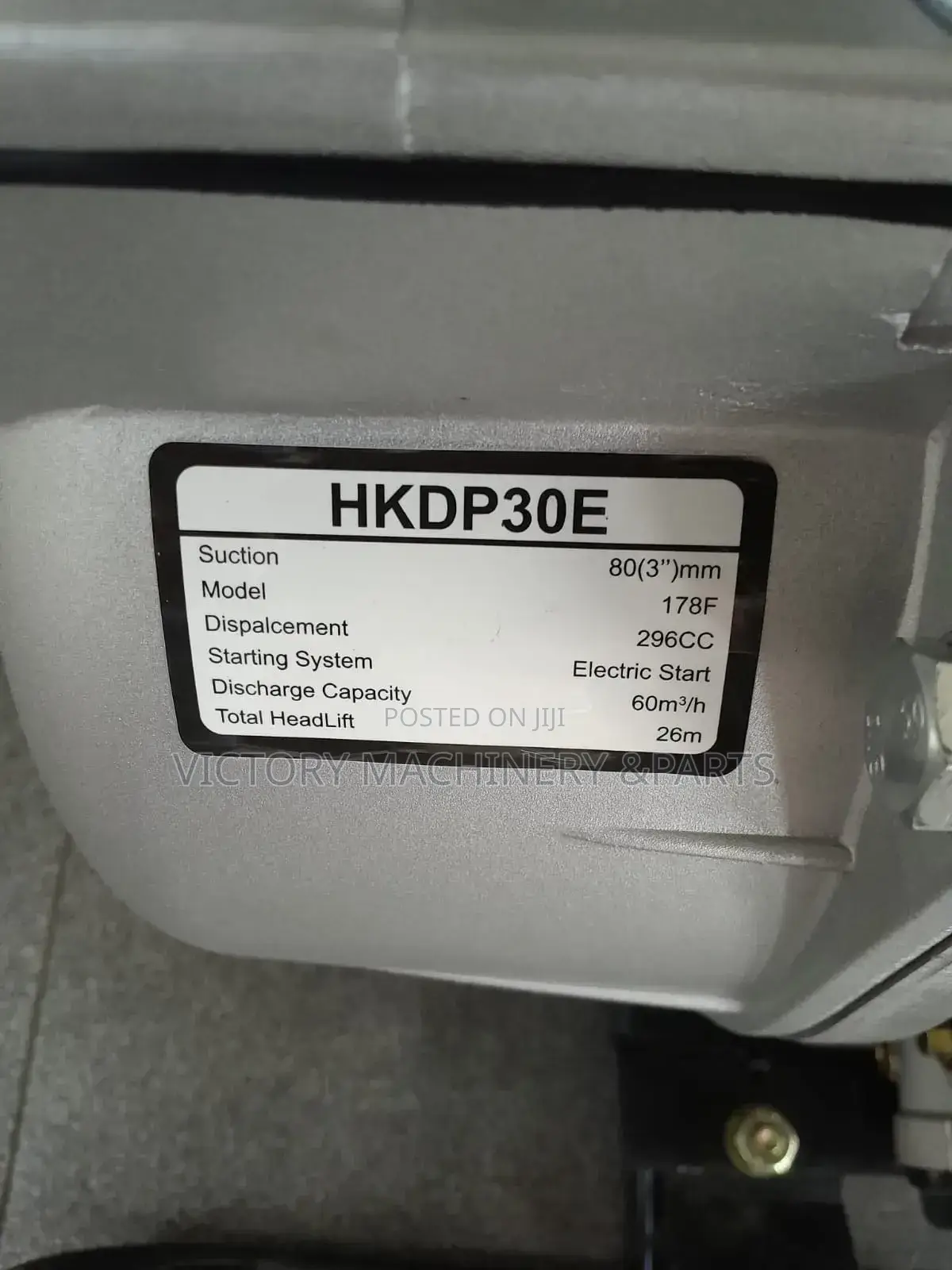 Hisaki Key Start 7hp 3 "Water Pump