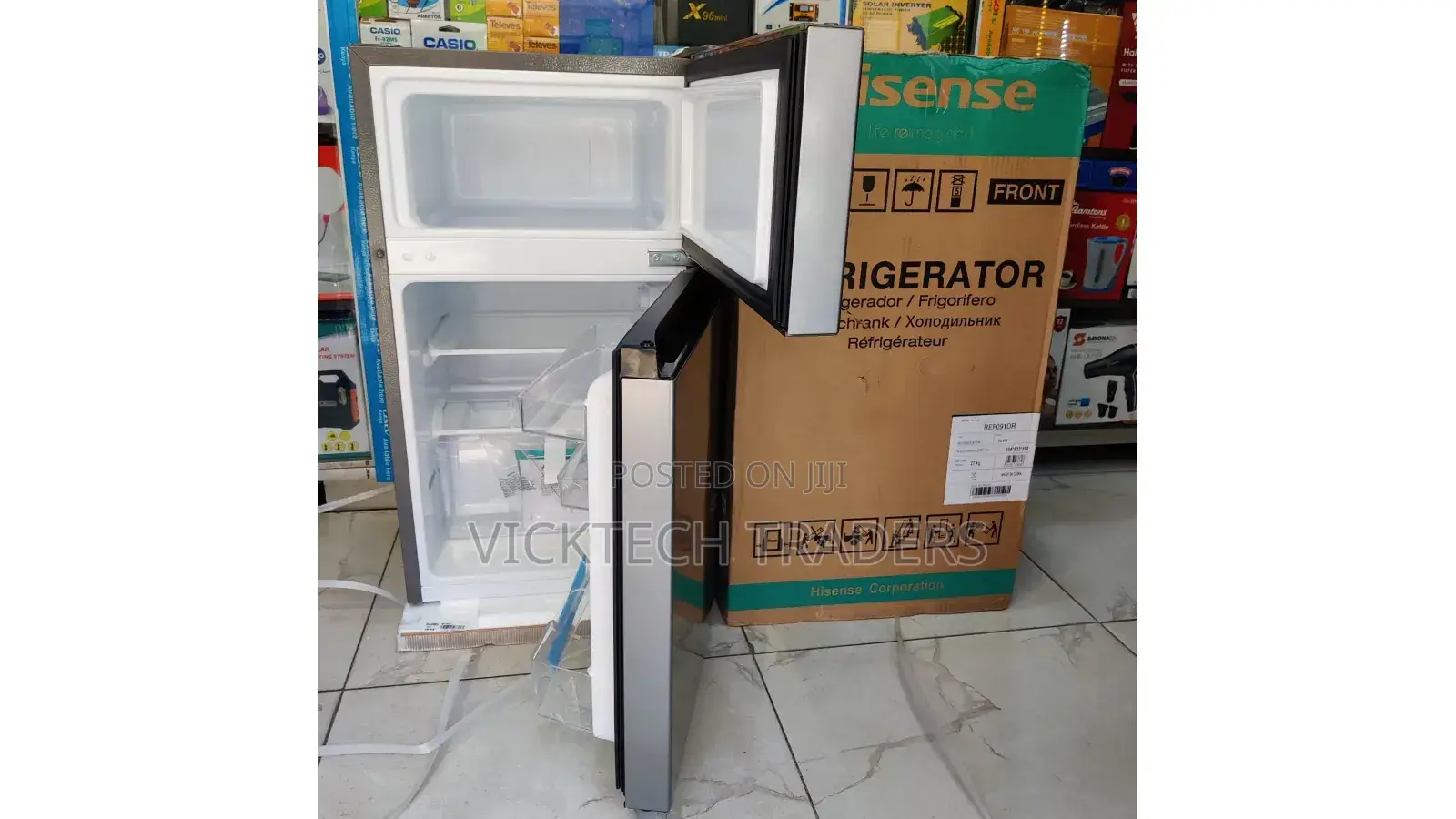 Hisense 91l Double Door Fridge