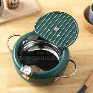 Nordic Green 3.4L Frying Pot With Thermometer