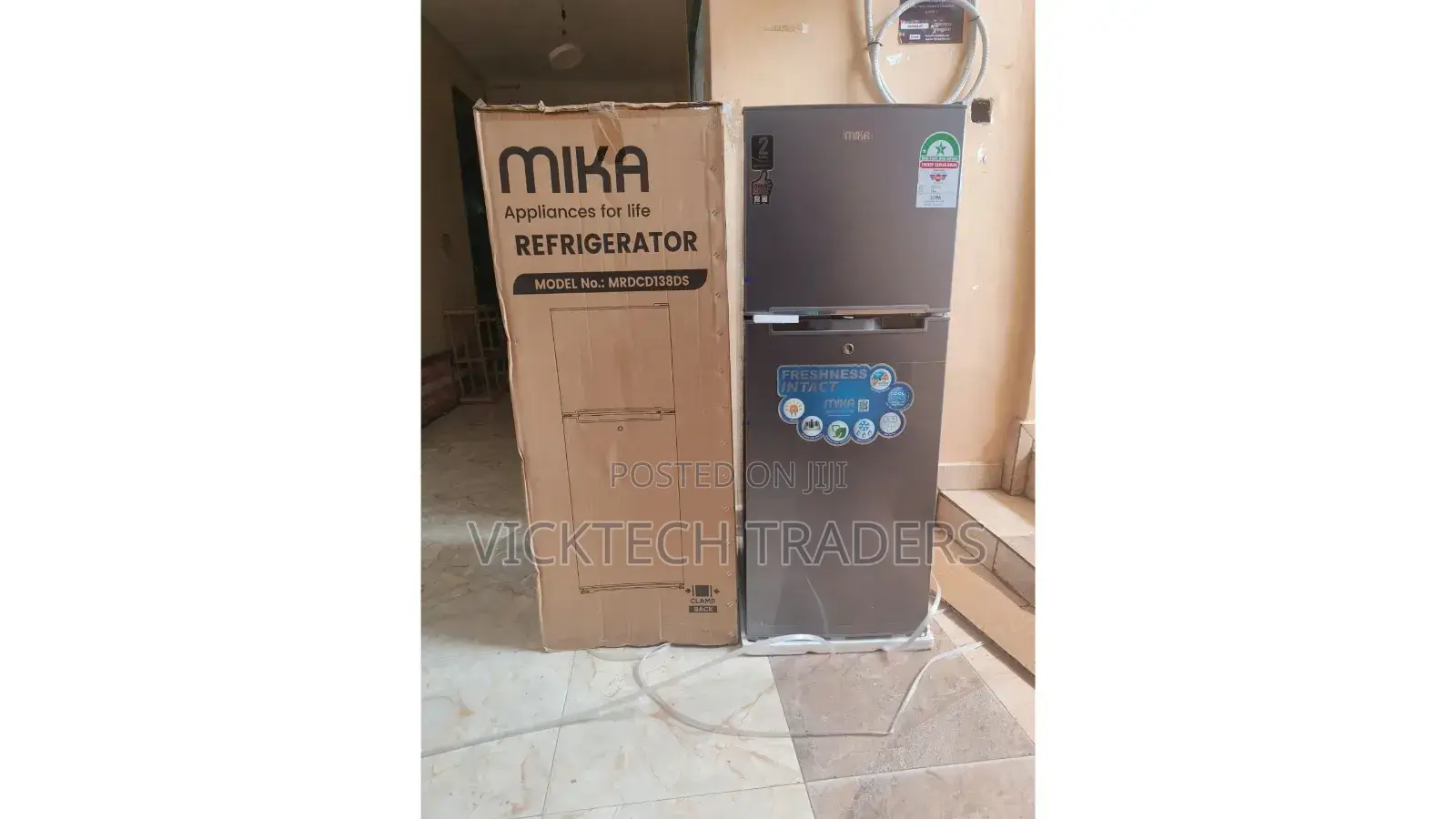 Fridge 138 Litres Double Door Mika Refrigerator